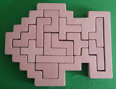 False Bay Hand Made Wooden Jigsaw Puzzle 56 Lamb Mauve